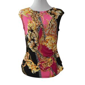 Frank Lyman Top Womens Size 6 Sleevess Ruching New